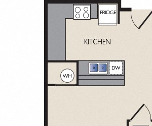 B2 SkyHouse Dallas B2 floor plan 742 square feet Dallas, TX Apartments